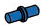 Connector: pin, small in Blue