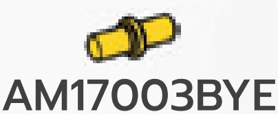 Connector: pin, small in Yellow, Lemon
