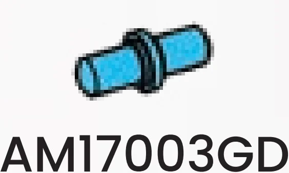 Connector: pin, small in Blue, Rich Sky