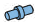 Connector: pin, small in Blue, Deep Pastel