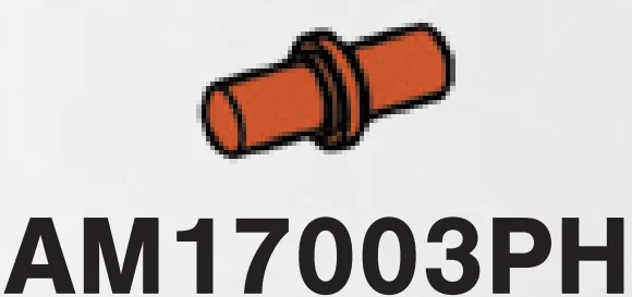 Connector: pin, small in Red, Brick