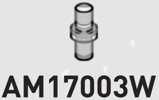 Connector: pin, small in Clear (Translucent)