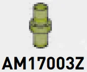 Connector: pin, small in Green (Translucent)