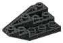 Slope Inverted 33 3 x 5 double / 45 Left in Metal, Gunmetal (Metallic)
