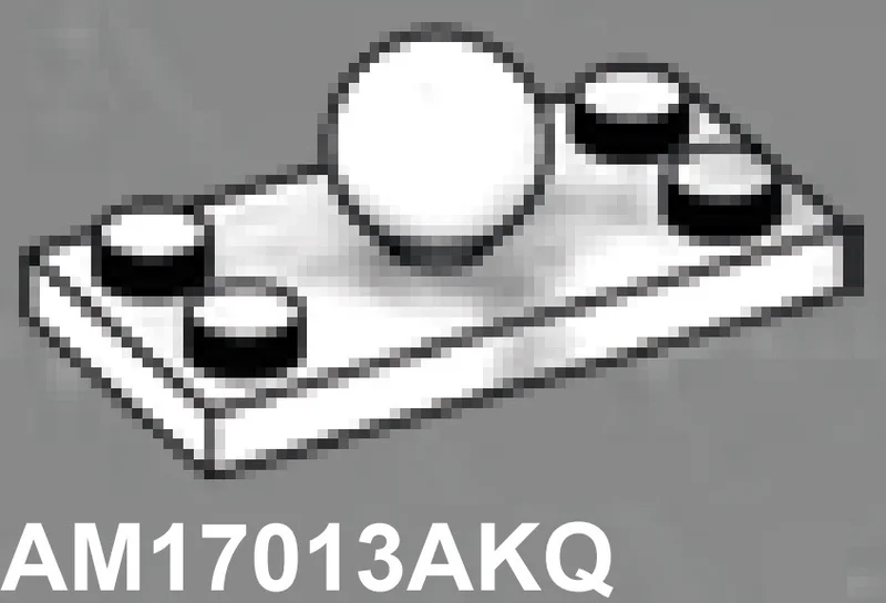 Plate 2 x 4 with ball joint, medium in White with Black Marbling (Camo)