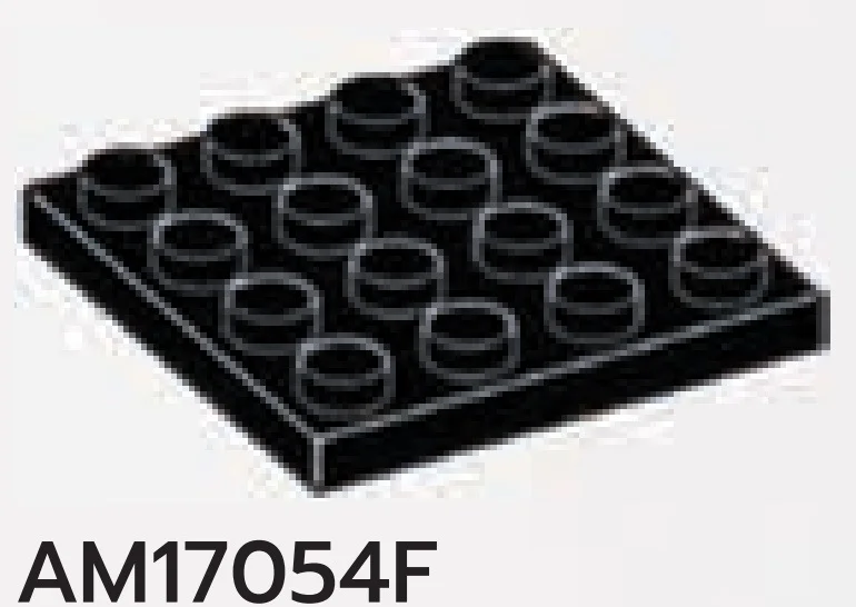Plate 4 x 4 in Black