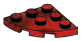 Plate 3 x 3 corner round in Red (Camo)