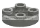 Plate 2 x 2 with rounded bottom in Clear (Translucent)