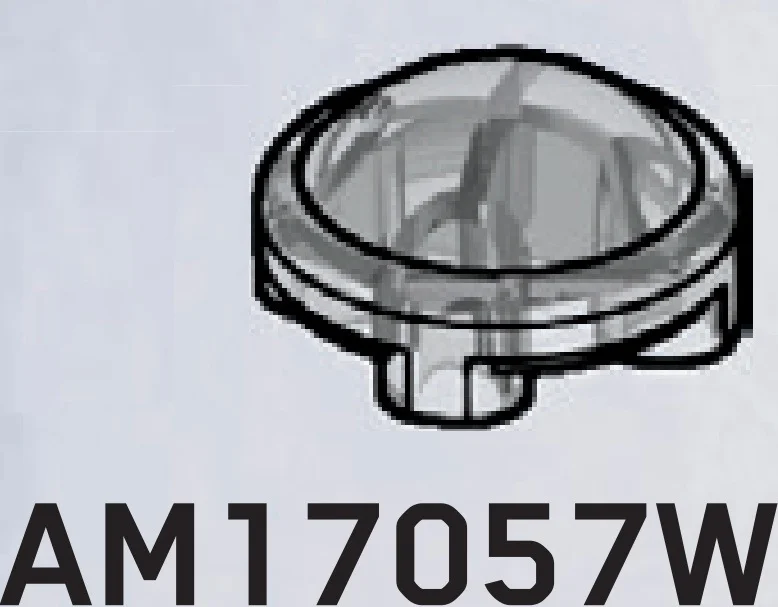 Plate 2 x 2 with rounded bottom in Clear (Translucent)