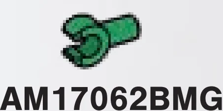 Connector: pin, short with clip in Green, Forest