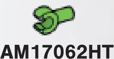 Connector: pin, short with clip in Green, Soft Grass
