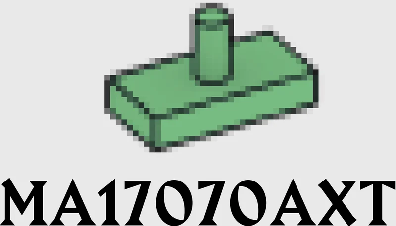 Tile Modified 1 x 2 with Vertical Bar Peg / Joystick in Green, Vertigris (Sand Green)