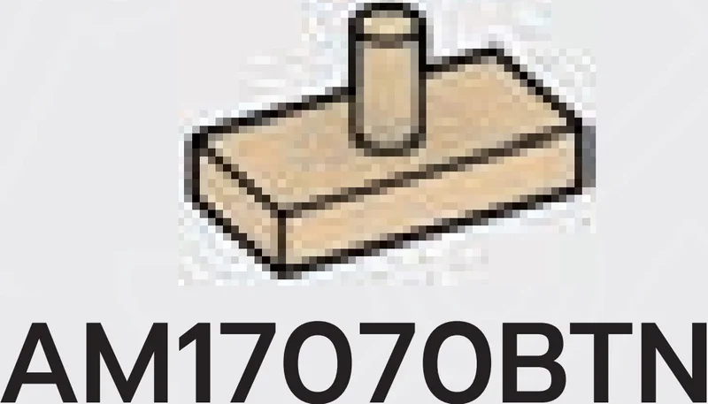 Tile Modified 1 x 2 with Vertical Bar Peg / Joystick in Sand, Dark