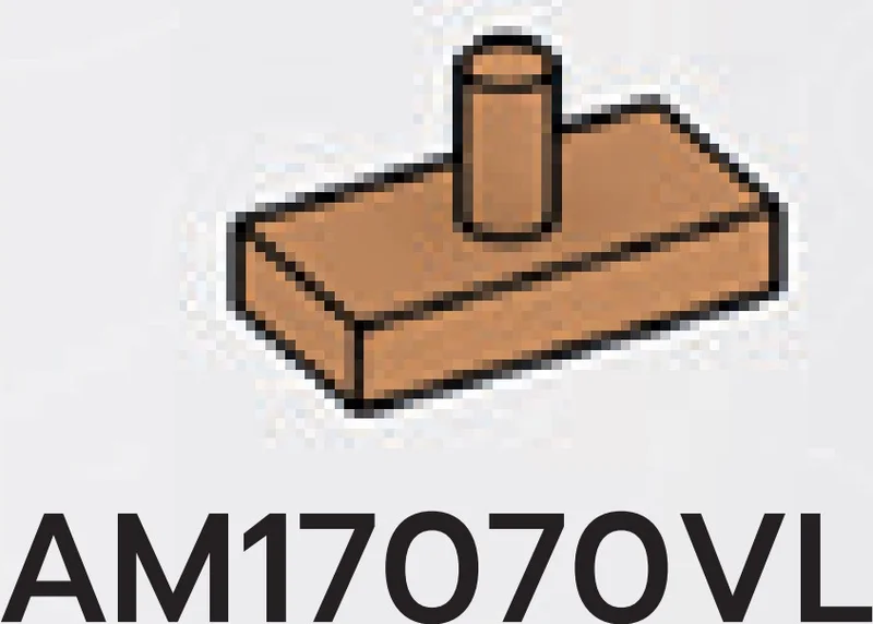 Tile Modified 1 x 2 with Vertical Bar Peg / Joystick