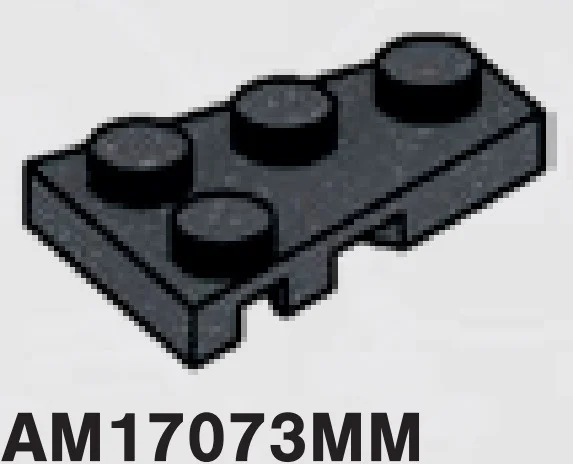 Wedge Plate 2 x 3 Right in Gray, Dark (Metallic)
