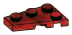 Wedge Plate 2 x 3 Left in Red (Camo)