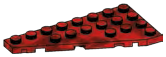 Wedge Plate 4 x 8, Right in Red (Camo)
