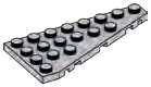 Wedge Plate 4 x 8, Left in Gray, Steel