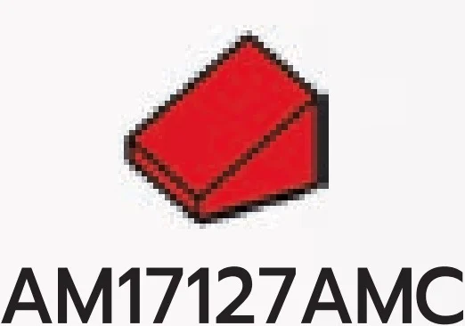 Slope 36 1 x 1 in Red, Flame