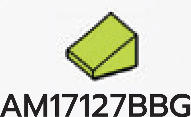 Slope 36 1 x 1 in Green, Spring