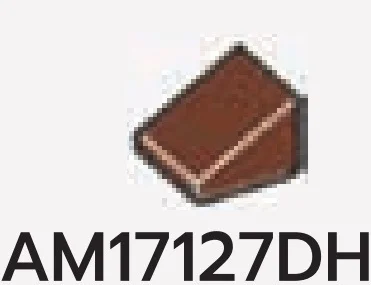 Slope 36 1 x 1 in Brown