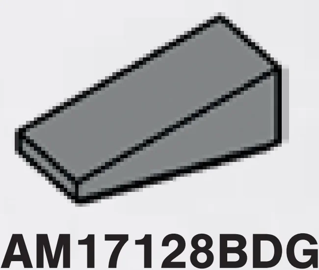 Slope brick 25 1 x 2 in Gray, Dark (Flake)