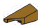 Wedge Slope 25 1 x 2 corner, left in Gold, Tarnished