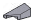 Wedge Slope 25 1 x 2 corner, left in Gray, Medium (Metallic)