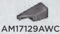 Wedge Slope 25 1 x 2 corner, left in Gray, Dark (Metallic Camo)