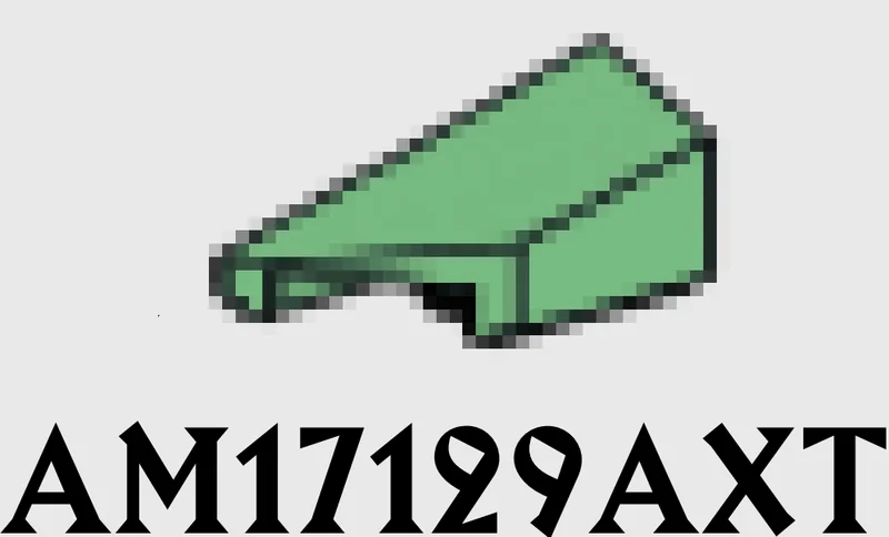 Wedge Slope 25 1 x 2 corner, left in Green, Vertigris (Sand Green)
