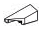 Wedge Slope 25 1 x 2 corner, left in White