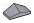 Slope plate 45 2 x 1 double with curved slope in Gray, Medium (Metallic)