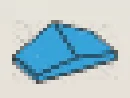 Slope plate 45 2 x 1 double with curved slope in Blue, Light Sky