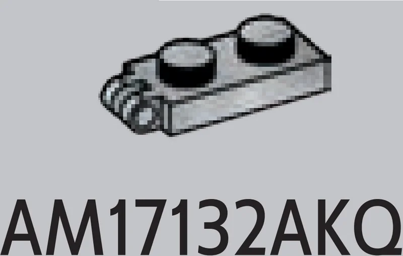Hinge plate 1 x 2 with two fingers, locking in White with Black Marbling (Camo)