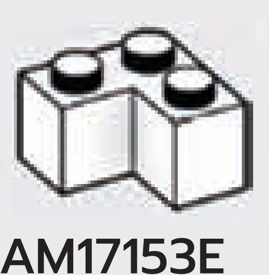Brick 2 x 2 corner in White