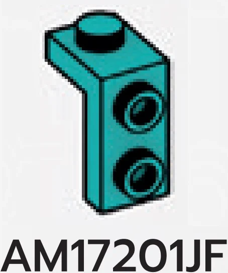 Bracket 1 x 1 - 1 x 2 with studs