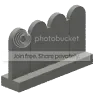 Wall 8 x 2 x 1 picket fence in Magenta, Rich