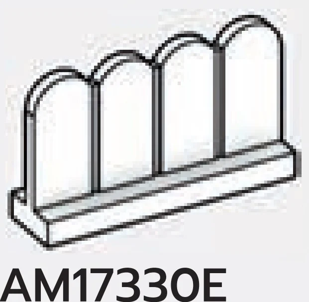 Wall 8 x 2 x 1 picket fence in White