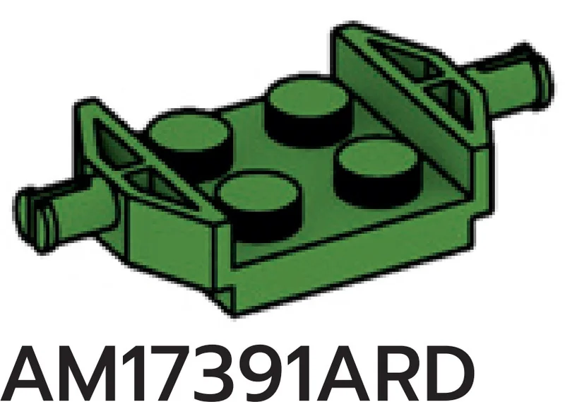 Plate 2 x 2 with wheels holder