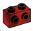 Brick Modified 1 x 2 with side studs in Red (Camo)