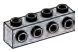 Brick Modified 1 x 4 with side studs in Gray, Steel