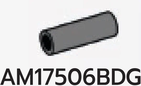 Connector: pipe, small 2 studs long in Gray, Dark (Flake)