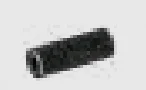 Connector: pipe, small 2 studs long in Gray, Dim (Metallic)