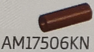 Connector: pipe, small 2 studs long in Brown, Dark