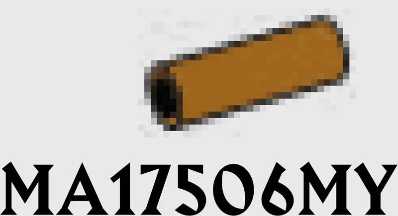 Connector: pipe, small 2 studs long in Brown, Caramel