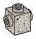 Brick Modified 1 x 1 with Studs on Two Opposite Sides in Gray, Light (Camo)