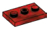 Plate 2 x 3 with 3 studs in Red (Camo)