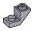 Slope Inverted 45 1 x 2 in Gray, Medium (Metallic)