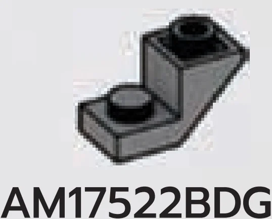 Slope Inverted 45 1 x 2 in Gray, Dark (Flake)