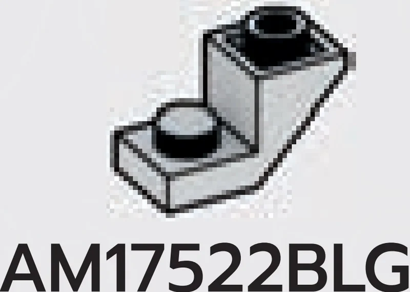 Slope Inverted 45 1 x 2 in Gray, Dull